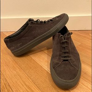 Grey Suede Common Projects Achilles Low